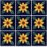 Mexican Talavera Tile Sunflower 10
